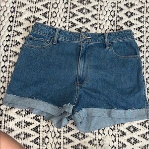 Hollister Blue Jean Shorts High-Waisted Classic